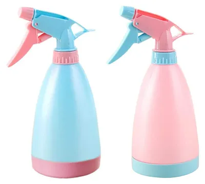 2er-Set Sprühflaschen 500 ml, Kunststoff, blau/rosa