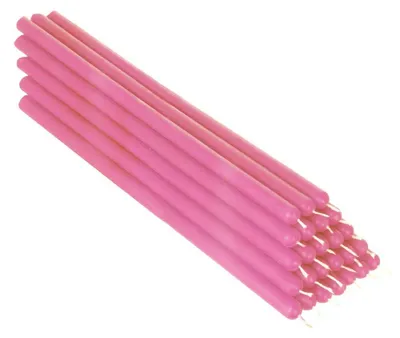 Image de Bougies en cire d'abeille Rosa - Bougies rituelles sans suie, lot de 25