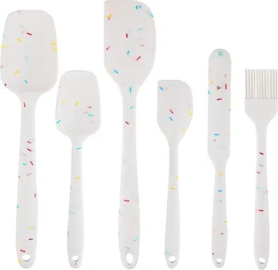 Image de Spatules en silicone - Résistantes à la chaleur et sans BPA - Lot de 6 pièces