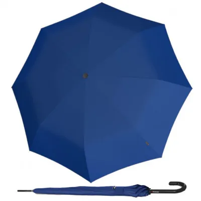 Obrázek produktu pro Knirps KNIRPS A.760 STICK BLUE - elegantní holový vystřelovací deštník