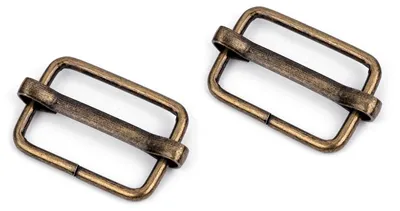 10 Regulatoren, 13x20mm, Gurtverschieber, Verkürzer altmessing
