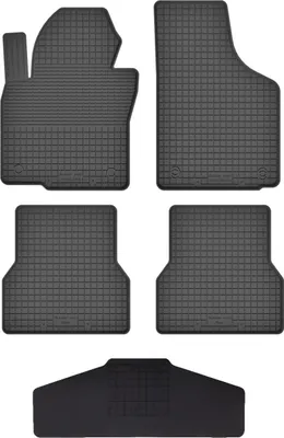 Produktbild von Gummi Fußmatten Set Für: Volkswagen Eos (2005-2015) Gummimatten Schwarz
