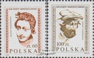 Produktbild von Briefmarken Polen 1982 Mi 2829-2830 (kompl.Ausg.) postfrisch Köpfe aus der Wawel-Burg