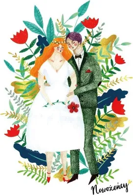 Immagine prodotto di Abbonamento B6 Matrimonio Coppia tra i fiori - Henry