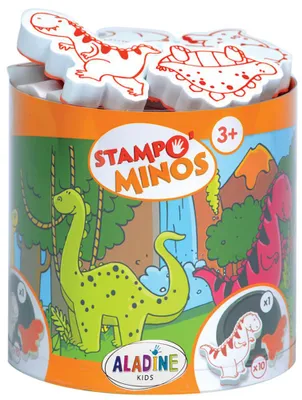 Produktbild von AladinE Stampo Minos Dinosaur, Rund, Kunststoff, Orange, Kinder, Kunststoff