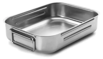 Produktbild von Bratpfanne LACOR 62535A Edelstahl 35x26 cm mit Griffen, Pfanne, Kochgeschirr