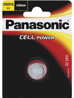 Produktbild von Panasonic CR2016 - LITHIUM COIN, Alkali, 3 V, 90 mAh, 1.6 g