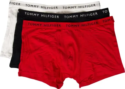 Immagine prodotto di Confezione 3 boxer uomo TOMMY HILFIGER tripack elastico a vista articolo UM0UM02203 TRUNK 3P, XXL - Waist cm 104-109 /  Waist inch 41-43, Cotone 95%,Spandex 5%