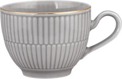 Produktbild von Seltmann Weiden Amina silbergrau/Goldrand Kaffeeobertasse 0,25 l