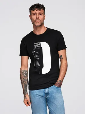 Imagen del producto de Camiseta de hombre Ombre con gran estampado, color , talla M