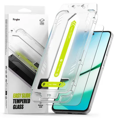 Zdjęcie produktu dla Szkło Hartowane Ringke Easy Slide 2-Pack Galaxy A36 5G Clear