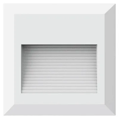 Obrázok produktu pre Schodové svetlo LED, vonkajšie nástenné svetlo, biely plast, H 12,4 cm
