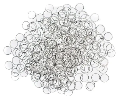 Produktbild von 400x Biegeringe Ringe Jumprings Spaltring Verbindungsringe DIY versilbert 8mm