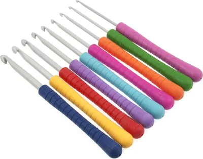 Produktbild von Nadeln-Set ergonomisch 9 Farben Größen 2-6 mm