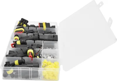 Imagen del producto de Kit de conectores para cables, kit de terminales para conectores de cables, terminales de conexión para cables, conector eléctrico para automóviles resistente al agua, conector para bujías de automóviles, terminales para conectores eléctricos de automóviles