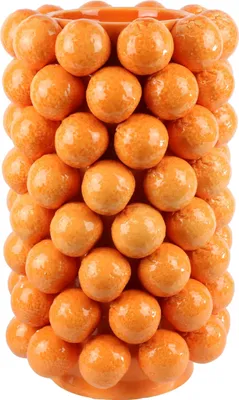 Produktbild von FURNARO Vase Arancia Keramik orange Ø26x44?cm