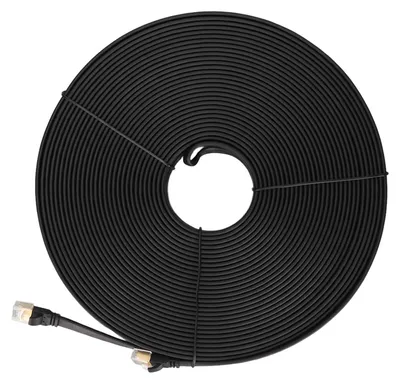 Obrázek produktu pro Ethernetový kabel Cat8, přenosová rychlost 40 Gb/s, 2000 MHz, vysokorychlostní internetový kabel pro PC, router, PS5 a PS3, 30 m