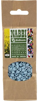 Produktbild von NABBI BioBeads, Größe 5x5 mm, Lochgröße 2,5 mm, medium, Pastellgrün, 1000 Stk/ 1 Pck [HOB-9067650]