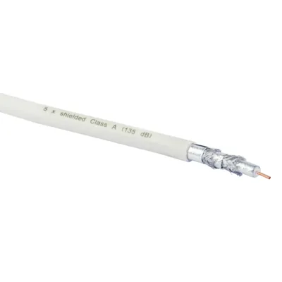 Immagine prodotto di Schwaiger Koaxialkabel 135 dB 4-fach 8,2mm 25,0m  Weiß