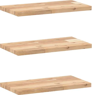 Immagine prodotto di vidaXL Mensole galleggianti 3 pezzi 60x20x2 cm in legno massiccio di acacia non trattato