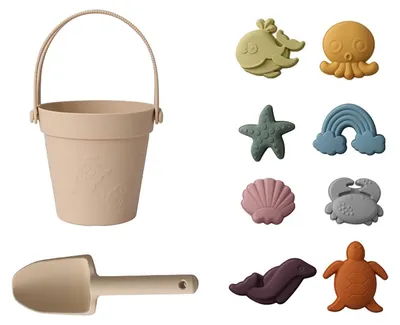 Produktbild von Solidchoice – Strandspielset für Kinder mit Eimer und Formen