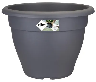 Immagine prodotto di Gardebruk Vaso per Piante Torino Fioriera Rotonda 29x22cm Sottovaso Antigelo Plastica Riciclata
