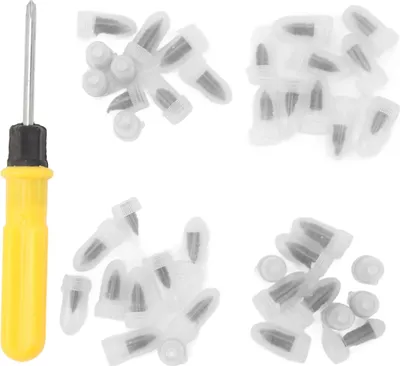 Image de kit de clous de réparation de pneus sous vide de 40 pièces, vis de caoutchouc pour pneus pour voitures, motos, camions, bus, véhicules agricoles