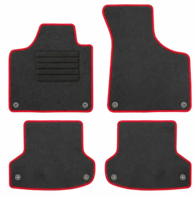 Fußmatten-Set für Audi A3 8P/8PA Sportback, 05/2003-01/2013, 4-teilig, Schwarz