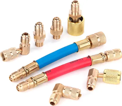 Productafbeelding van 8 STUKS/SET - Airconditioningslangen - Koeling R-12A/C - Stekkeradapterslangen R134A R12