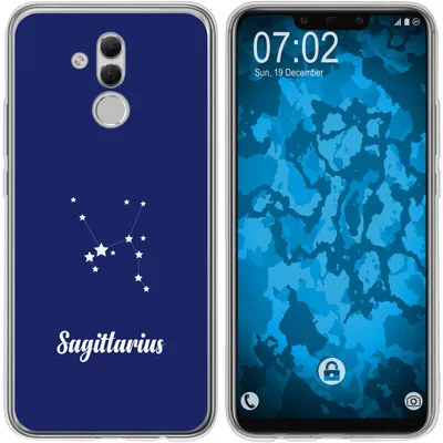Produktbild von PhoneNatic Case kompatibel mit Huawei Mate 20 Lite Silikon-Hülle SternzeichenSagittarius M5