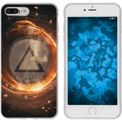Produktbild von PhoneNatic Case kompatibel mit Apple iPhone 8 Plus Silikon-Hülle Element Feuer M3