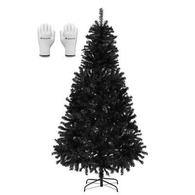 Produktbild von Künstlicher Weihnachtsbaum 180 cm Schwarz SALCAR Tannenbaum Deko Weihnachtsdeko