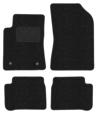 Image de Tapis de sol en moquette pour Citroen C3 III 2017- (à hayon) – jeu 4 pièces, anthracite, sur mesure – Wielganizator ANTHRA