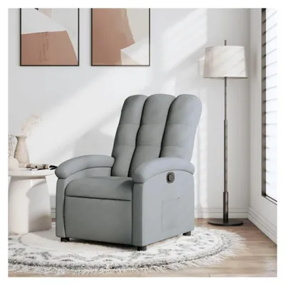Produktbild von Relaxsessel Hellgrau Stoff, Fernsehsessel, Kinosessel, Gaming Couch