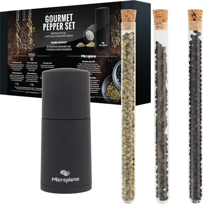 Produktbild von Microplane Muskatmühle Gourmet Pfeffer Set mit Pfeffer