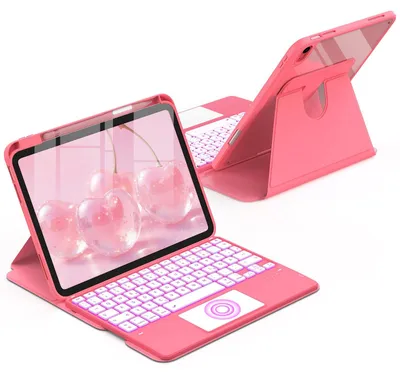 Zdjęcie produktu dla Obudowa 360° z klawiaturą dla laptopa A16, 11-cali, 10. generacji, z touchpadem, w kolorze różowym
