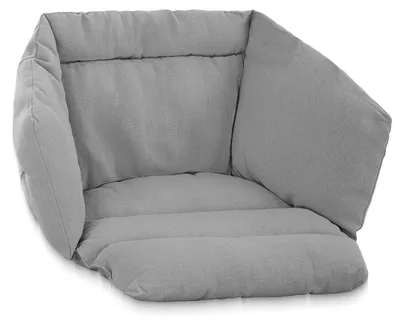 Image de Coussin d'assise pour fauteuil suspendu de jardin, transat de plage, fauteuil MalTec GRIS 60 x 40 x 80 cm, usage extérieur