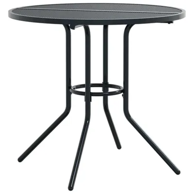 Obrázek produktu pro Terasový stůl kulatý antracitový Ø 80 x 72,5 cm ocel