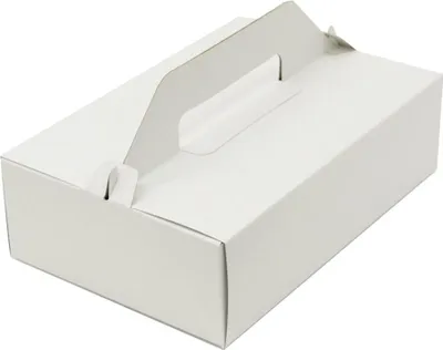Obrázek produktu pro Krabice na zákusky s uchem 27 x 18 x 10 cm - 50 ks