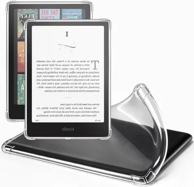 Productafbeelding van E-reader Hoes - Beschermhoes Flexibel - Apparaat Beschermen - Vier Punten Versterking - 7 Inch - Transparant