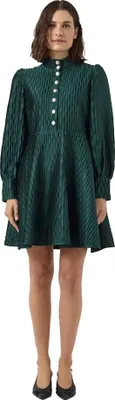 Image de Yas Ripple Robe courte manches longues Vert 38 Femme Vert 38