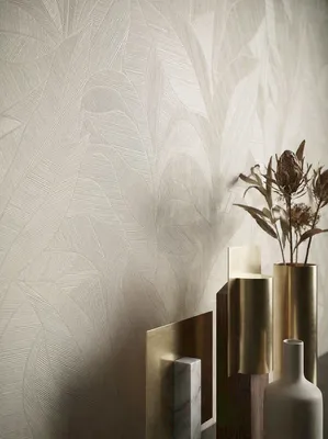 Newroom papel pintado no tejido Solara Beige beis, ambientado