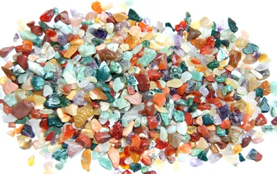 Produktbild von Edelsteine, polierte Trommelsteine, bunte Mischung, Größe mini, ca. 0,5 cm, 500 g