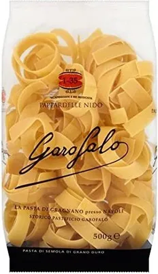 A bag of Garofalo Pappardelle Nido pasta.