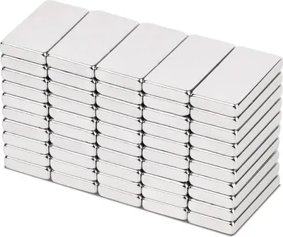 Produktbild von Kleine, starke Neodym-Magnete – geeignet für diverse Anwendungen – 50 Stück – 20 x 10 x 3 mm