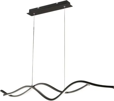 Zdjęcie produktu dla Sinuo 36W Czarna lampa wisząca LED 3666-45-101 Fabas Luce
