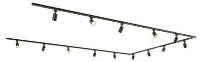 Image de HOFTRONIC - Kit système de rails 14 spots 2700K GU10 IP20 Noir Forme en U 230V