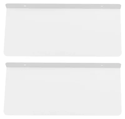 Obrázek produktu pro Elegantní dekorativní nástěnné police – sada 2 kusů – závěsné police – kov – 30 x 12,5 cm – nosnost 9 kg na polici – moderní design – bílá barva