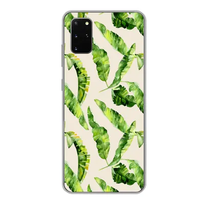 Produktbild von MuchoWow® Handyhülle Schutzhülle Hülle für Samsung Galaxy S20 Plus Blatt - Tropisch - Muster Silikon Softcase Handy Hülle - Hartschale