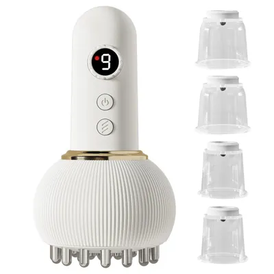 Produktbild von Anti Cellulite Massagegerät, Lymphatic Massagegerät, Lymphdrainage Gerät mit 9 Gängen, Schröpfgerät Massagegeräts für Rücken, Nacken & Beine